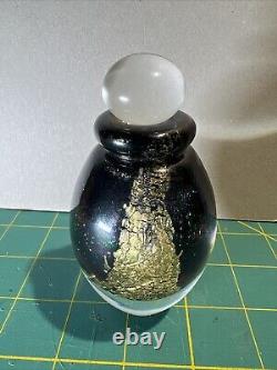 Robert Eickholt Dichroic Glass Perfume Bottle Signed 2002