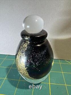 Robert Eickholt Dichroic Glass Perfume Bottle Signed 2002