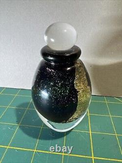 Robert Eickholt Dichroic Glass Perfume Bottle Signed 2002