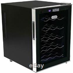 SALE 20 Bottle Thermoelectric Wine Cooler With Black Tinted Mirror Glass Door