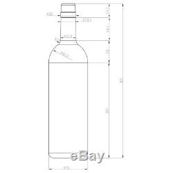 SMAD 19/28/35 Bottle Compressor Wine Cooler Fridge Stainless Steel Glass Door