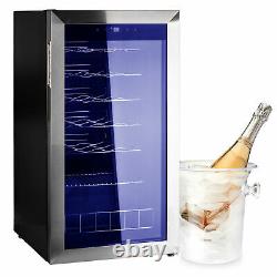 SMAD 28 Bottle Drink Compact Wine Fridge Glass Door Beverage Cooler Refrigerator