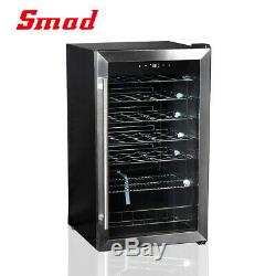 SMAD 35 Bottle Glass Door Wine Cooler Refrigerator Fridge Chiller Cellar Bar Pub