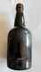 Spectacular 1820's 3pc Mold Rum Bottle? Old Black Glass Liquor Bottle? Super Thick