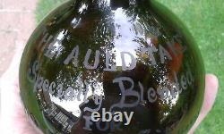 Scottish Blown Pontil Black Glass Whisky Bottle Firhill Works, HENDRY & GIBSON