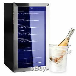 Smad 28 Bottles Glass Door Wine Fridge Drinks Cooler Beverage Bar Refrigerator