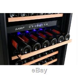 Smith And Hanks 166- Bottle Dual Glass Built In Wine Cooler