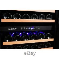 Smith And Hanks 166- Bottle Dual Glass Built In Wine Cooler