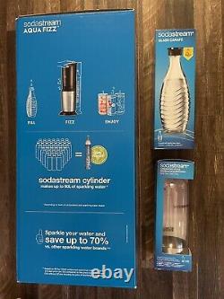 SodaStream Aqua Fizz Sparkling Water Maker with Glass Carafe & Carbonating Bottle