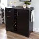 South Shore Vietti Bar Cabinet With Bottle And Glass Storage, Black Oak