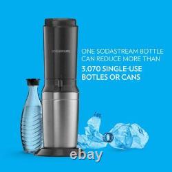 Sparkling Water Maker Kit Black with 60L Co2 & Glass Carafes brand new