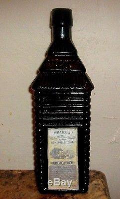 St. Drakes 1860 Plantation X Bitters Black Cherry Cinnamon Nice Thick Glass Rare