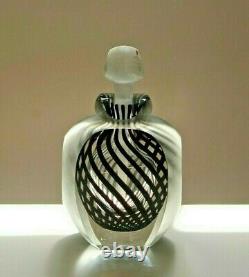 Stunning Vintage 1984 Signed James Clark Hand Blown Glass Perfume Bottle/Flacon
