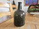 Superb J Pitfield 1784 Black Glass Sealed Squat Cylinder Wine Bottle Dorset