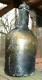 Transitional Black Glass Bottle-very Odd Lip-mallet-1780s-1800