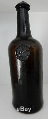 T Grove Ferne Park circa 1810 black glass sealed wine bottle Wiltshire