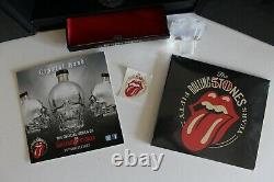 The Rolling Stones 50th Anniversary Crystal Skull Vodka Bottle and Sealed CD