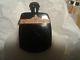 The Honey Gold Perfume Black Bottle Lalique Glass Lid Collectible Rare Vtg Wow