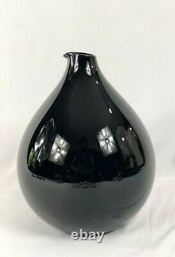 Timo Sarpaneva Bird Bottle In Black Iittala Finland Lintupullo