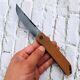 Trailing Point Folding Knife Pocket Hunting Survival 154cm Steel Micarta Handle