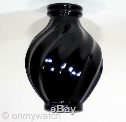 ULTRA-RARE BLACK Glass LALiQUE L'Air du Temps French Perfume Bottle NiNA RiCCi
