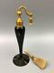 Unusual Art Deco Perfume Bottles De Vilbiss Black Gold Glass