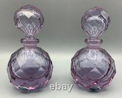 Uranium Pr Alexandrite Neodymium Cut Glass Perfume Bottles Glow Irice Manganese