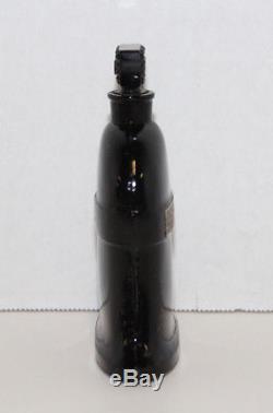 VINTAGE MOLINARD PARIS XMAS BELLS EMPTY PERFUME BOTTLE WithSTOPPER BLACK GLASS
