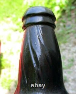 Very Nice Blackglass Early Rum Bottle Blue Hint Pontil Crude 1810's Era L@@k