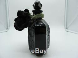 Very Rare! Antique perfume bottle french Art Deco 1931 Black (half full)