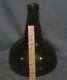 Very Nice Antique Dutch Gin Or Rum Black Glass Onion Bottle Ca. 1700s