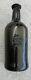 Very Small Black Glass Sealed Wine Bottle. Crown Embossed Seal. Late 18th Century