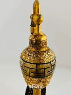 Vintage 1920s DeVilbiss Art Deco Perfume Atomizer Bottle Black Gold