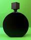 Vintage Art Deco Round Black Perfume Bottle & Square Stopper