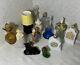 Vintage Avon Colored Glass Black, Blue, Green, White & Amber Glass Lot Of 13