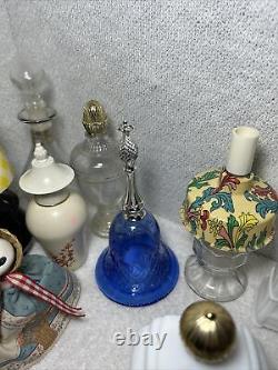 Vintage Avon Colored Glass Black, Blue, Green, White & Amber Glass Lot of 13