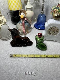 Vintage Avon Colored Glass Black, Blue, Green, White & Amber Glass Lot of 13