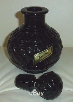 Vintage Baccarat Black Crystal Vanity Perfume Bottle Original Box