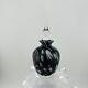 Vintage Black And White Murano Style Artglass Perfume Bottle