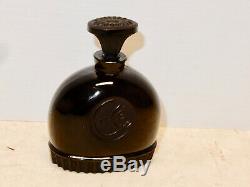 Vintage Black Cameo Glass Circe Moiret Perfume Bottle Excellent