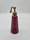 Vintage Devilbiss West German Purple Art Deco Glass Perfume Atomizer Bottle