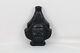 Vintage Hraral Black Glass Liquor Bottle/vase (rare)