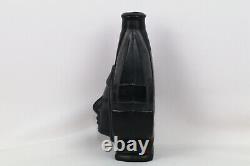 Vintage HRARAL Black Glass Liquor Bottle/Vase (Rare)