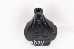 Vintage HRARAL Black Glass Liquor Bottle/Vase (Rare)