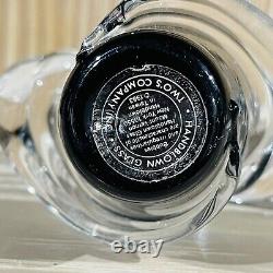 Vintage Hand Blown Art Deco Style Black Swirl Collectible Decor Gift EMPTY