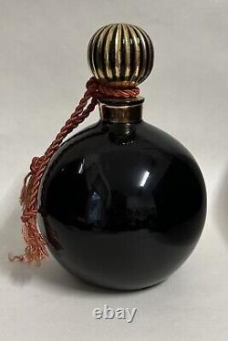 Vintage Lanvin Art Deco Black Glass Perfume Bottle Factice Dummy Display 8