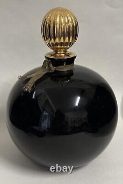 Vintage Lanvin Art Deco Black Glass Perfume Bottle Factice Dummy Display 9.5