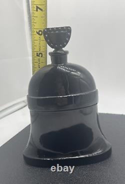 Vintage Molinard Empty XMAS Bells Perfume Bottle Circa 1920s 6 Black France