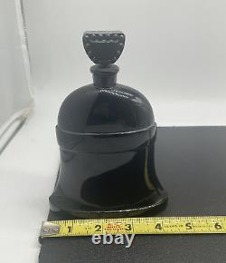 Vintage Molinard Empty XMAS Bells Perfume Bottle Circa 1920s 6 Black France