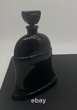 Vintage Molinard Empty XMAS Bells Perfume Bottle Circa 1920s 6 Black France